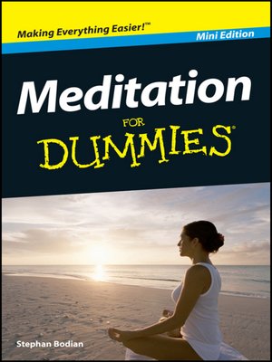 cover image of Meditation For Dummies